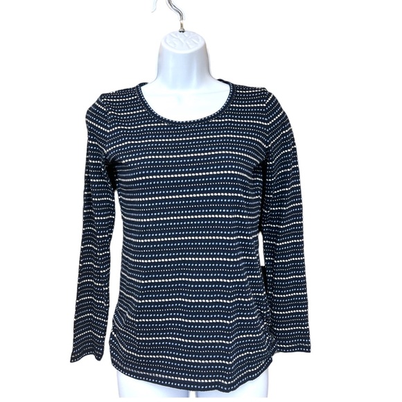 Sz P Talbots Blue Print Long Sleeve Shirt - Picture 3 of 6